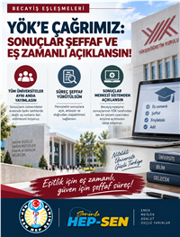 YÖK KARŞILIKLI YER DEĞİŞTİRME EŞLEŞMELERİNDE ŞEFFAF VE EŞ...